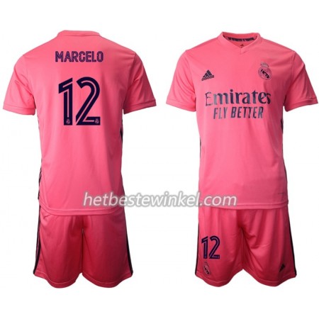 Real Madrid Marcelo 12 Voetbaltenues Kind Uit 2020/21 - SS (+ Korte broeken)